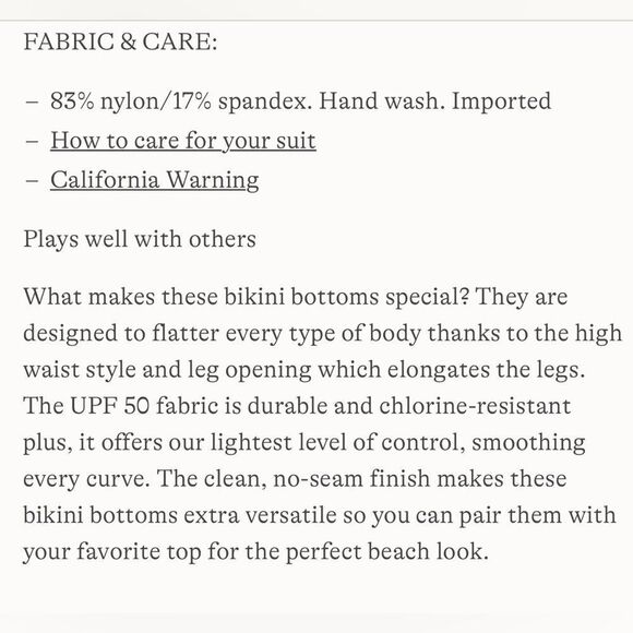 Land's End cheeky high waisted bikini bottoms crimson rose abstract floral Var - Picture 7 of 9